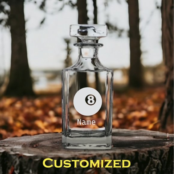 Nuclear Biohazard Decanter 26 Oz Bourbon Whisky Glass Customize Premium NEW - Picture 2 of 7